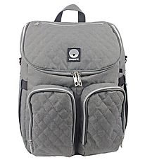 Dooky Wickeltasche Rucksack - 2 I 1 - Grey Melange