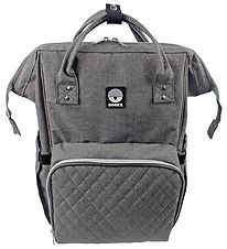 Dooky Wickeltasche Rucksack - Gro - Grey Melange