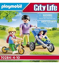 Playmobil City Life - Mother With kids - 70284 - 17 Parts