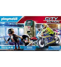Playmobil City Action - Polizeimotorrad: Verfolgung von Penger