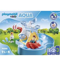 Playmobil 1.2.3 Aqua - Waterwheel With Carousel - 70268 - 8 Part