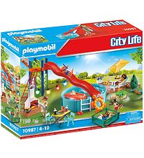 Playmobil City Life - Poolparty mit Rutsche - 70987 - 159 Teil