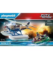 Playmobil - City Action - Politie watervliegtuig - Smokkelaarsja