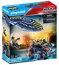 Playmobil City Action - Parachute de police :  la poursuite des