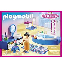 Playmobil Dockhus - Badrum Med badkar - 70211 - 51 Delar