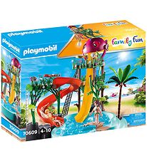 Playmobil Familj Fun - Badeland Med Rutschkana - 70609 - 132 Del