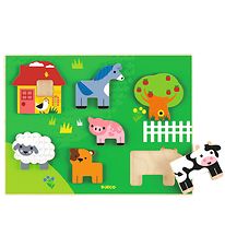 Djeco Puzzle Game - 7 Bricks - Farm