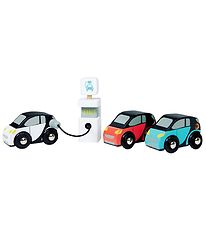 Tender Leaf Jouet en bois - 3 Voitures - Smart Cars