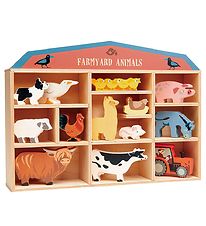 Tender Leaf Wooden Toy - 13 Farm Animals Of Wood