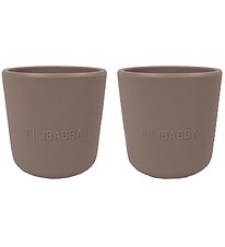 Filibabba Silicone Cup - 2-Pack - Warm Grey