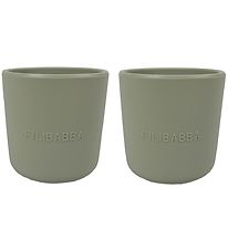 Filibabba Silikon Becher - 2er-Pack - Green