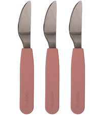 Filibabba Silicone Knives - 3-Pack - Rose