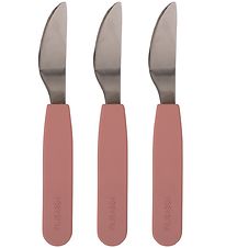 Filibabba Silikonmesser - 3er-Pack - Rose