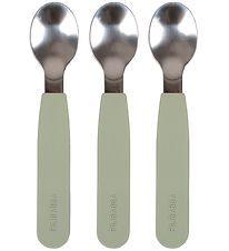 Filibabba Silicone Spoons - 3-Pack - Green
