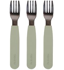 Filibabba Silicone Forks - 3-Pack - Green