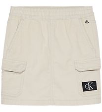 Calvin Klein Pils - Corduroy Mini Skirt - Eggjaskurn