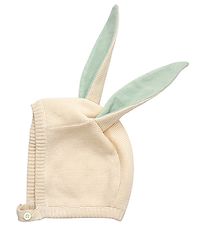 Meri Meri Babyhjlm - Blue Bunny Baby Bonnet