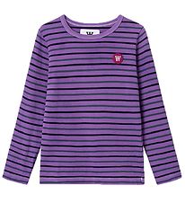 Wood Wood Blouse - Kim Stripe Long Sleeve - Light Amethyst