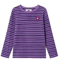 Wood Wood Blouse - Kim Stripe Long Sleeve - Light Amethyst