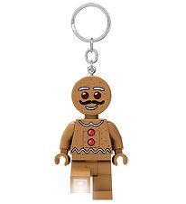 LEGO Keychain w. Flashlight - LEGO Gingerbread