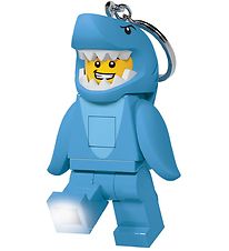 LEGO Porte-cls av. Lampe de poche - LEGO Shark Suit Guy