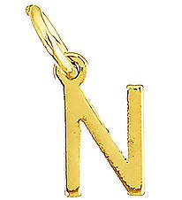 Me&My BOX Pendant - N - Gold plated 18k