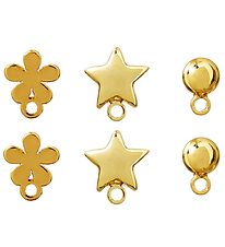 Me&My BOX Earrings - 3-Pack - Gold-plated 18 k