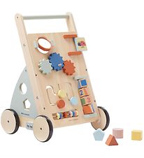 Kids Concept Loopwagen - Edvin - Hout/Blauw