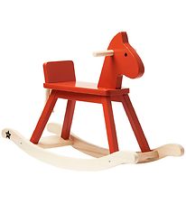 Kids Concept Rocking Horse - Carl Larsson - Red-Orange
