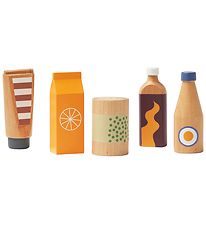 Kids Concept Speelgoedeten - Set van fles en blik