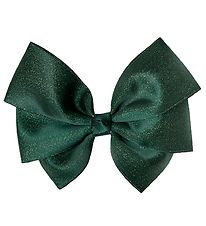 Little Wonders Bow Hair Clip - Mina - 11 cm - Spruce Glitter