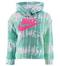 Nike Hettupeysa - Tie Dye - Myntugrænt Froða