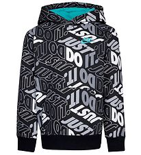 Nike Hoodie - Svart m. Tryck