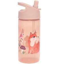 Petit Monkey Water Bottle - Woodland - 380 mL - Pink
