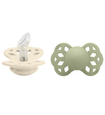 BIBS Infinity Pacifiers - 2-Pack - Size 1 - Anatomical - Ivory/S