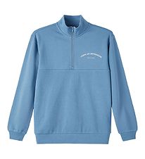 LMTD Sweatshirt - NlmRikos - Captains Blue w. Zipper