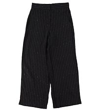 LMTD Trousers - NlfRin - Black/Pinstripes