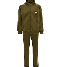 Hummel Tracksuit - hmlTrack - Dark Olive