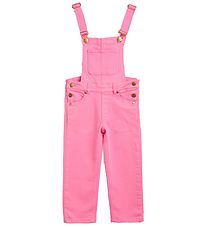 Mini Rodini Hängselbyxor - Nessie Twill - Rosa