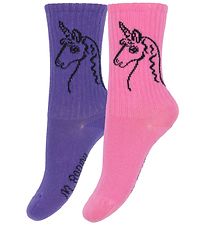Mini Rodini Socks - 2-Pack - Scottish Unicorns - Multi