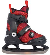 K2 Schlittschuhe - Eisbahn Raven Ice Boa - Schwarz/Rot