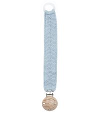 Smallstuff Pacifier Clip - Fishbone - Light Blue