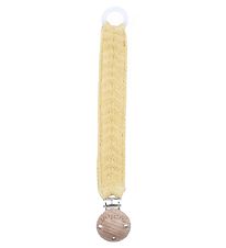 Smallstuff Pacifier Clip - Fishbone - Yellow