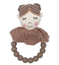 Smallstuff Rattle Teether - Doll - Brown Sugar