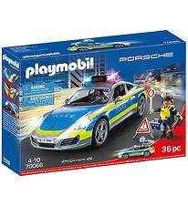 Playmobil - Porsche 911 Carrera 4S Poliisiauto - Harmaa - 70066