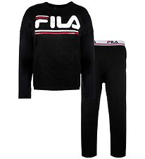 Fila Pyjama Set - Black w. Logo