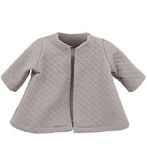 Asi Dúkkuföt - 43-46 cm - Teppi Jakki - Warm Grey