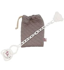 Asi Aukahlutir fyrir dúkku - Snuð M. Geymslupoki - Warm Grey