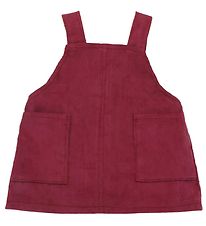 Asi Dúkkuföt - 43-46 cm - smekkkjóll - Burgundy