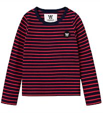 Wood Wood Blouse - Kim - Navy/Red Stripes